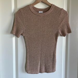 H&M Shiny Rose Pink T-Shirt, size M